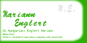 mariann englert business card